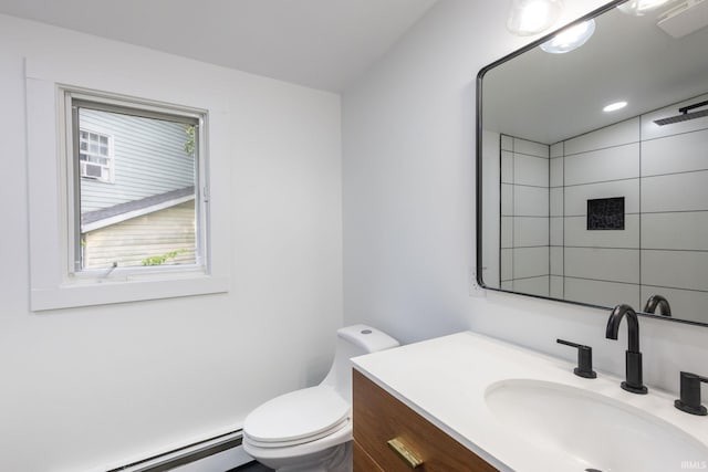 5228 N Lee Ct, South Bend, IN 46614 - bathroom with a baseboard heating unit and vanity
