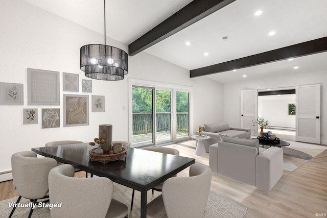 5228 N Lee Ct, South Bend, IN 46614 - dining space with recessed lighting and light wood-style flooring