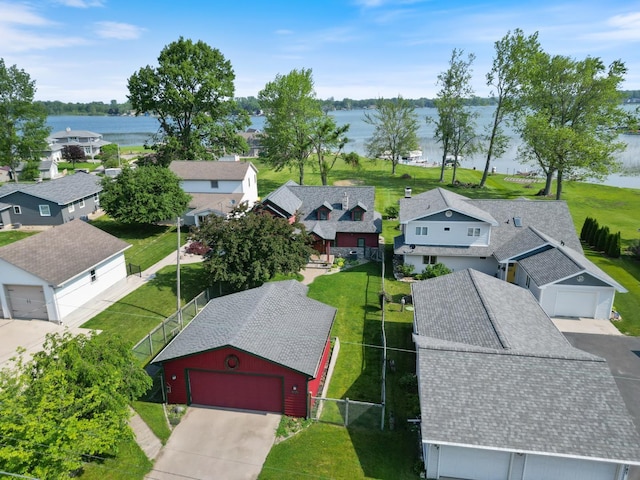 1791 Chapman Lake Dr, Warsaw, IN 46582 - aerial view of residential area with a large body of water