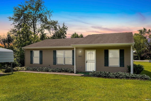 3610 E Sherwood Ter, Fort Wayne, IN 46806 - single story home featuring a yard and roof with shingles