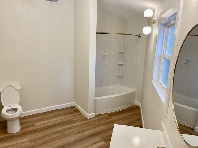 210 Gladstone Dr, Wabash, IN 46992 - bathroom featuring wood finished floors and shower / bathtub combination