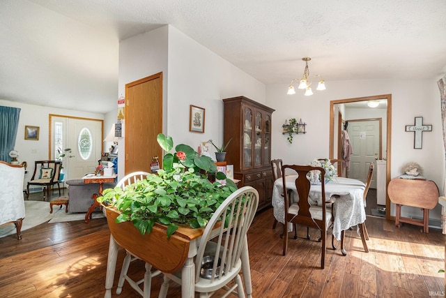 205 Par Blvd, Bristol, IN 46507 - dining space with a chandelier and wood-type flooring