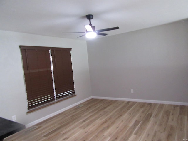 2305 Hillis Ct, Kokomo, IN 46902 - spare room featuring ceiling fan and light wood finished floors