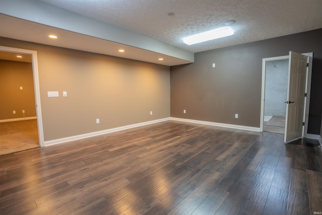 3507 Wakefield Dr, West Lafayette, IN 47906 - unfurnished room with recessed lighting and dark wood-style flooring