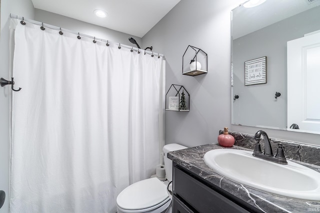 1492 Monte Carlo Dr, Huntertown, IN 46748 - bathroom with vanity and curtained shower