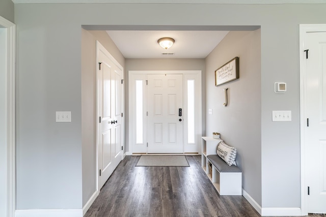 1492 Monte Carlo Dr, Huntertown, IN 46748 - foyer entrance with dark wood-type flooring