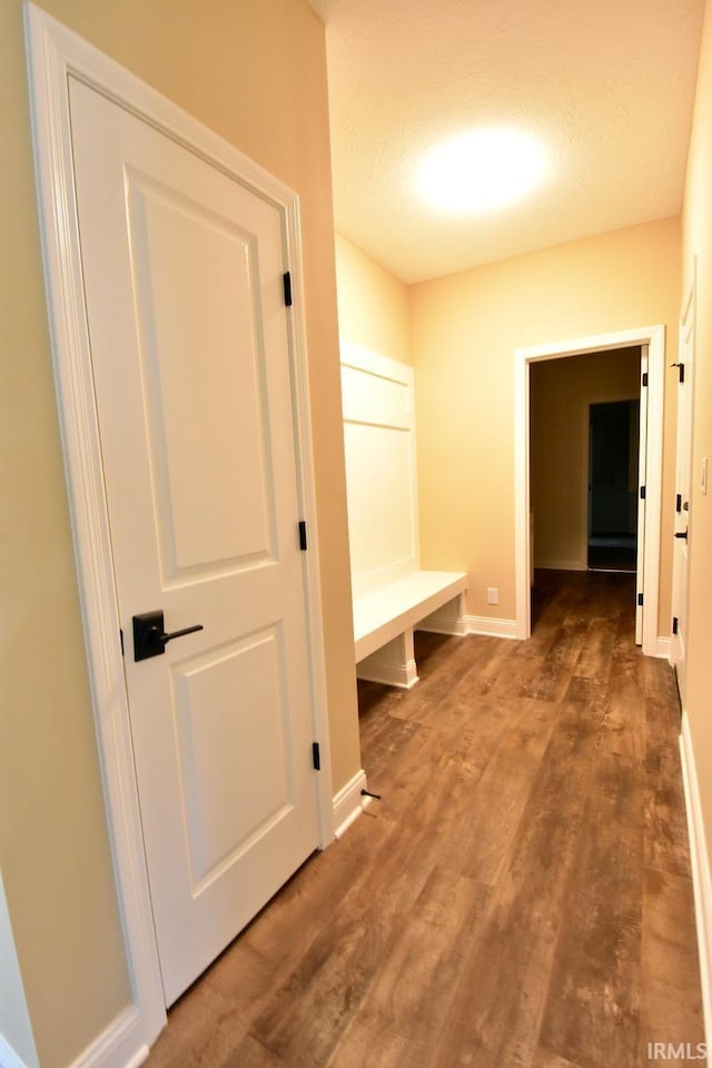 146 Hayloft Dr, West Lafayette, IN 47906 - mudroom featuring wood finished floors and baseboards