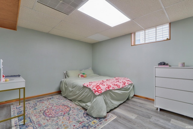 2736 Marion Ave, Evansville, IN 47712 - bedroom featuring a paneled ceiling and wood finished floors