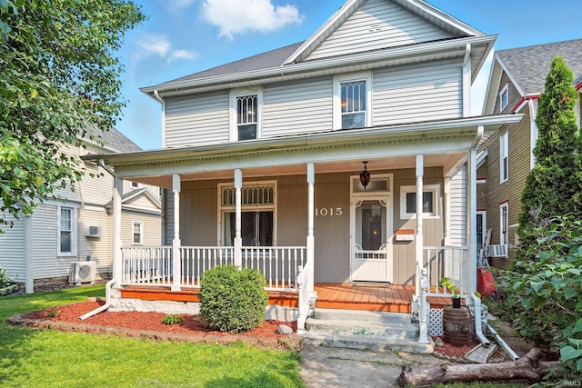 1015 Columbia Ave, Fort Wayne, IN 46805 - view of front of house with a porch and cooling unit