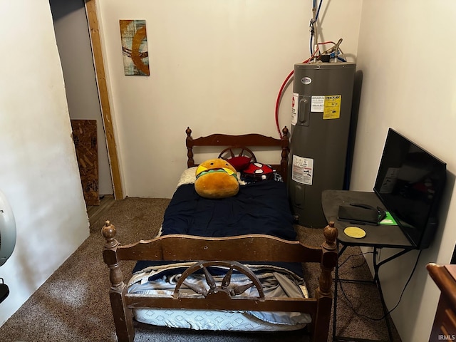 13687 E Ivan Ct, Bloomington, IN 47403 - carpeted bedroom featuring electric water heater
