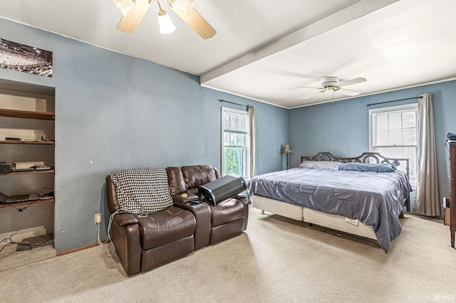 422 W Lawrence St, Mishawaka, IN 46545 - bedroom with carpet floors and a ceiling fan