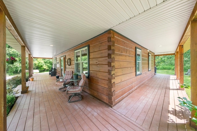 5618 N 725 E, Fremont, IN 46737 - view of wooden porch