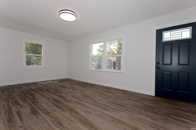 651 W Maple St, Wabash, IN 46992 - entryway featuring plenty of natural light and dark wood-type flooring