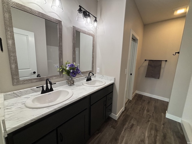 1544 Cananea Way, Fort Wayne, IN 46845 - full bathroom with wood finished floors and double vanity