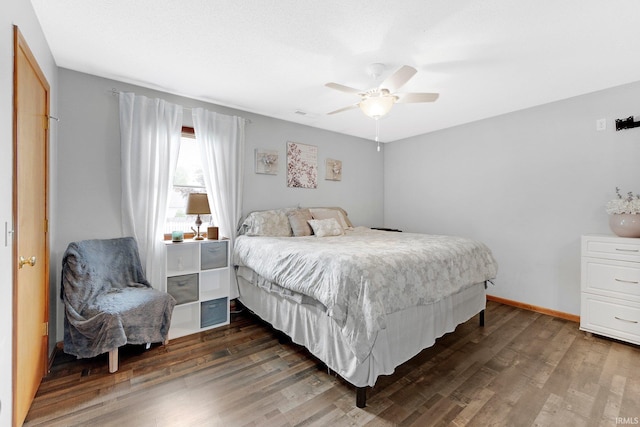 9536 Ballymore Dr, Fort Wayne, IN 46835 - bedroom with wood finished floors and ceiling fan