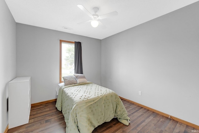 9536 Ballymore Dr, Fort Wayne, IN 46835 - bedroom featuring wood finished floors and ceiling fan