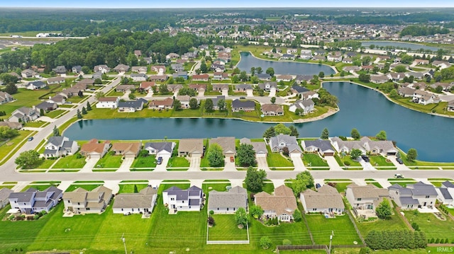 9536 Ballymore Dr, Fort Wayne, IN 46835 - aerial view of property's location featuring nearby suburban area and a large body of water