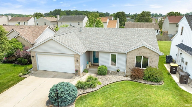 9536 Ballymore Dr, Fort Wayne, IN 46835 - traditional-style home featuring brick siding, driveway, a garage, and a residential view