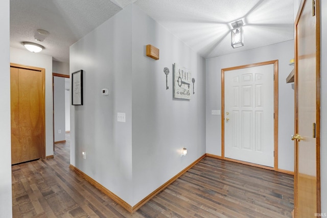 9536 Ballymore Dr, Fort Wayne, IN 46835 - foyer featuring wood finished floors and a textured ceiling