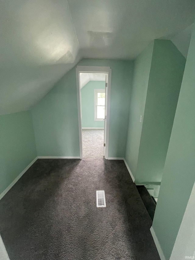 310 S Jefferson St, Bicknell, IN 47512 - additional living space with lofted ceiling, carpet flooring, and a baseboard heating unit