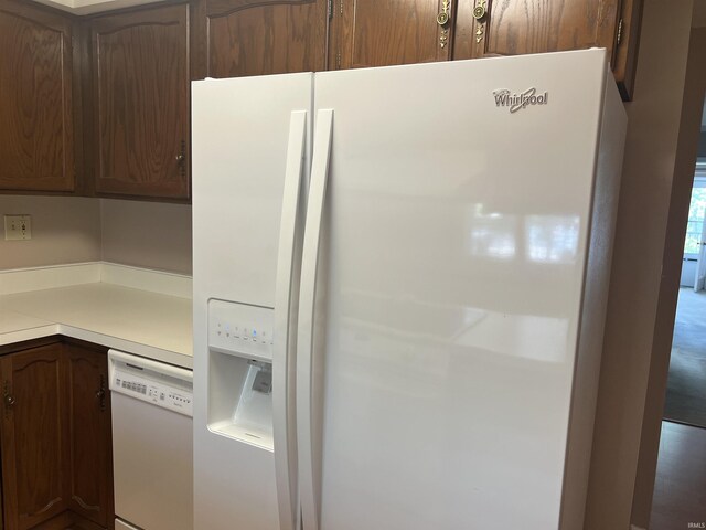 4501 N Wheeling Ave, Muncie, IN 47304 - kitchen with white appliances and light countertops