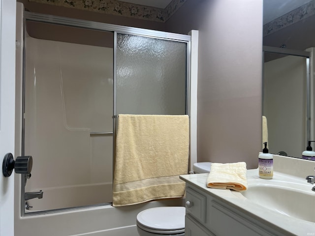 4501 N Wheeling Ave, Muncie, IN 47304 - bathroom with vanity and shower / bath combination with glass door