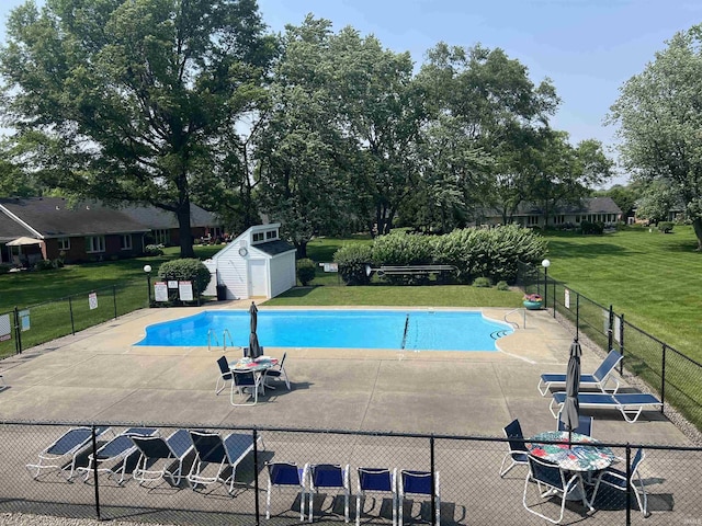 4501 N Wheeling Ave, Muncie, IN 47304 - community pool featuring a shed and a patio area