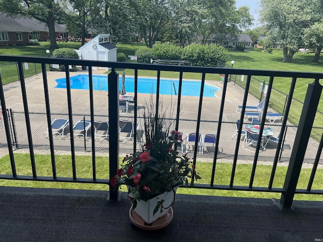 4501 N Wheeling Ave, Muncie, IN 47304 - community pool featuring a shed