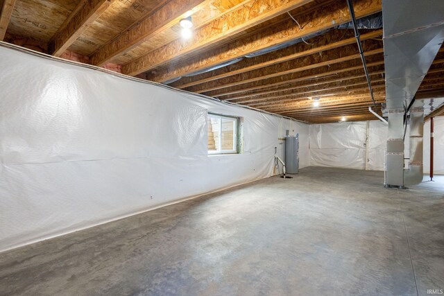 509 Janewood Ct, Goshen, IN 46526 - basement with heating unit and water heater
