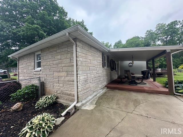 32131 State Road 2nd Rd, New Carlisle, IN 46552 - view of side of home featuring stone siding