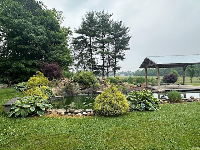 32131 State Road 2nd Rd, New Carlisle, IN 46552 - view of grassy yard with a gazebo