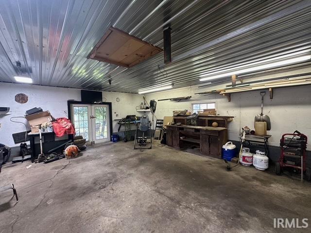 32131 State Road 2nd Rd, New Carlisle, IN 46552 - garage featuring french doors