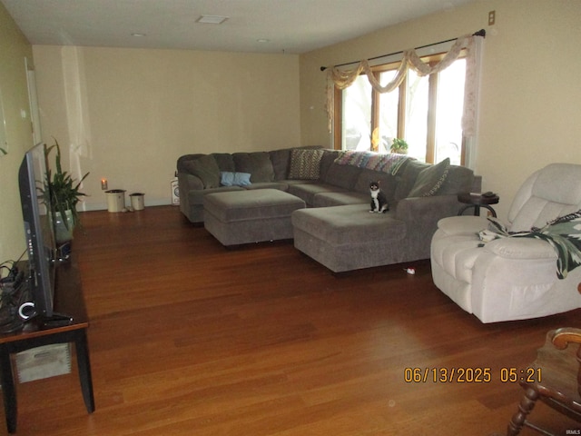 8487 N Old Highway 231st Rd, Linden, IN 47955 - living room featuring wood finished floors