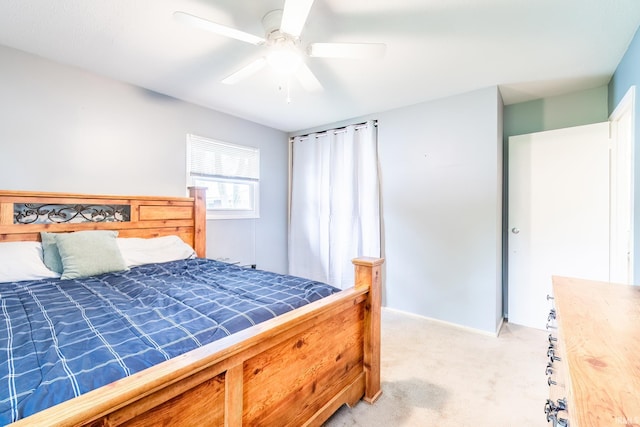 1703 Frantz Dr, North Manchester, IN 46962 - bedroom with light colored carpet and ceiling fan