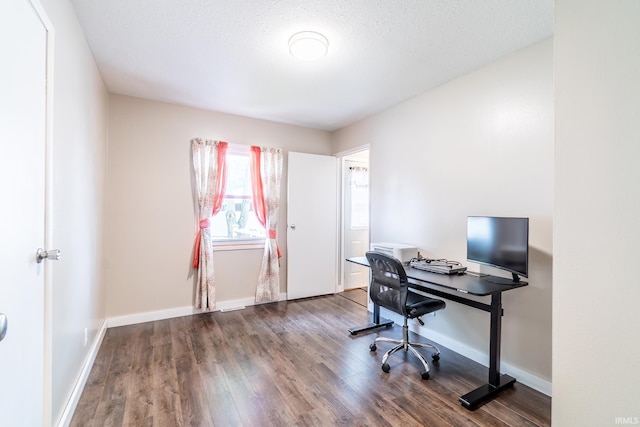1703 Frantz Dr, North Manchester, IN 46962 - office with wood finished floors and a textured ceiling