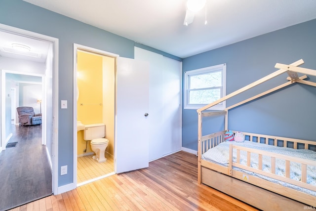1703 Frantz Dr, North Manchester, IN 46962 - bedroom featuring hardwood / wood-style flooring and ensuite bath
