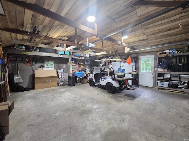 603 E 1st St, Fowler, IN 47944 - garage featuring a workshop area