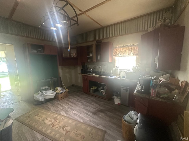 126 Cook St, Jasonville, IN 47438 - kitchen with healthy amount of natural light and wood finished floors