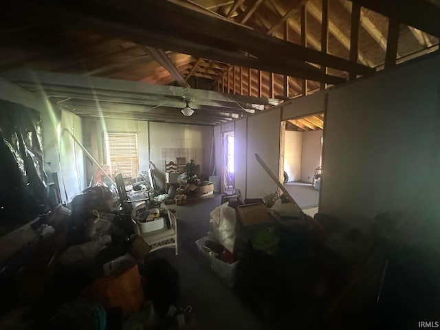 126 Cook St, Jasonville, IN 47438 - miscellaneous room featuring lofted ceiling