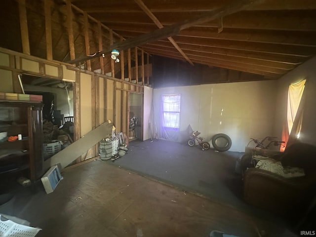 126 Cook St, Jasonville, IN 47438 - misc room featuring vaulted ceiling