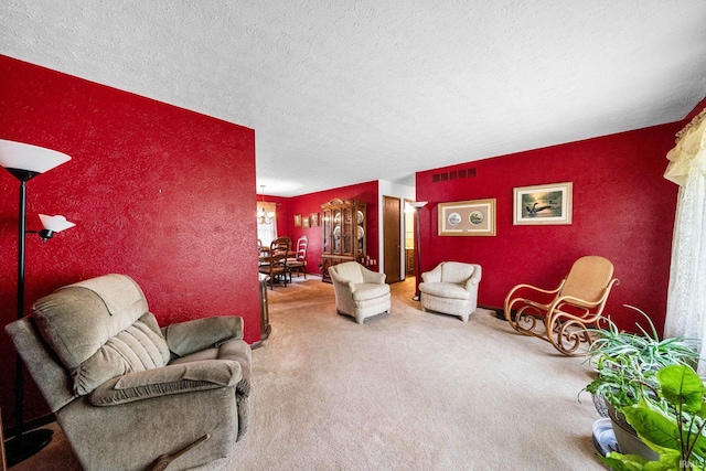 55698 Willowbend Blvd, Bristol, IN 46507 - living area with carpet flooring and a textured ceiling
