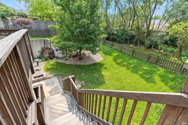 5432 Argiano Xing, Fort Wayne, IN 46845 - fenced backyard with a wooden deck