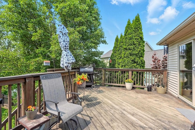 5432 Argiano Xing, Fort Wayne, IN 46845 - wooden terrace with area for grilling