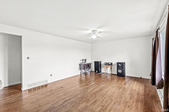 2514 Wood St, Elkhart, IN 46514 - spare room featuring a ceiling fan and wood finished floors