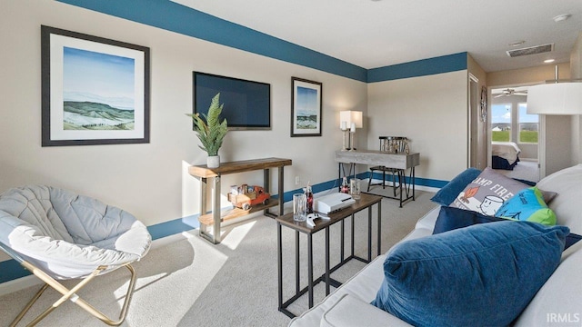 12967 Solo Ln, Fort Wayne, IN 46818 - living area with carpet floors and baseboards