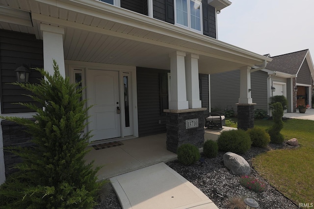 13710 Copper Strike Pass, Fort Wayne, IN 46845 - entrance to property with a porch