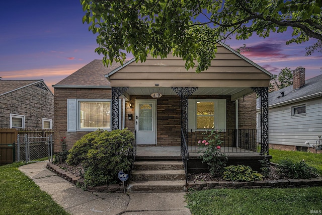 429 S Edison Ave, South Bend, IN 46619 - bungalow-style home featuring covered porch and stone siding