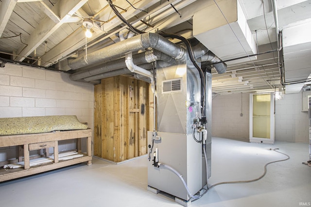 429 S Edison Ave, South Bend, IN 46619 - basement with heating unit
