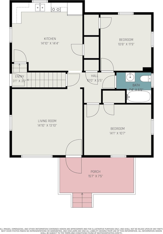429 S Edison Ave, South Bend, IN 46619 - view of property floor plan