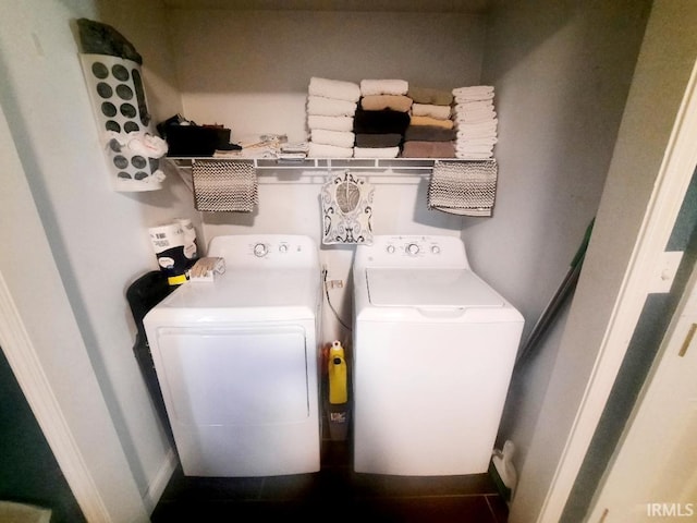2629 S Meeker Ave, Muncie, IN 47302 - washroom with washer and dryer and tile patterned flooring